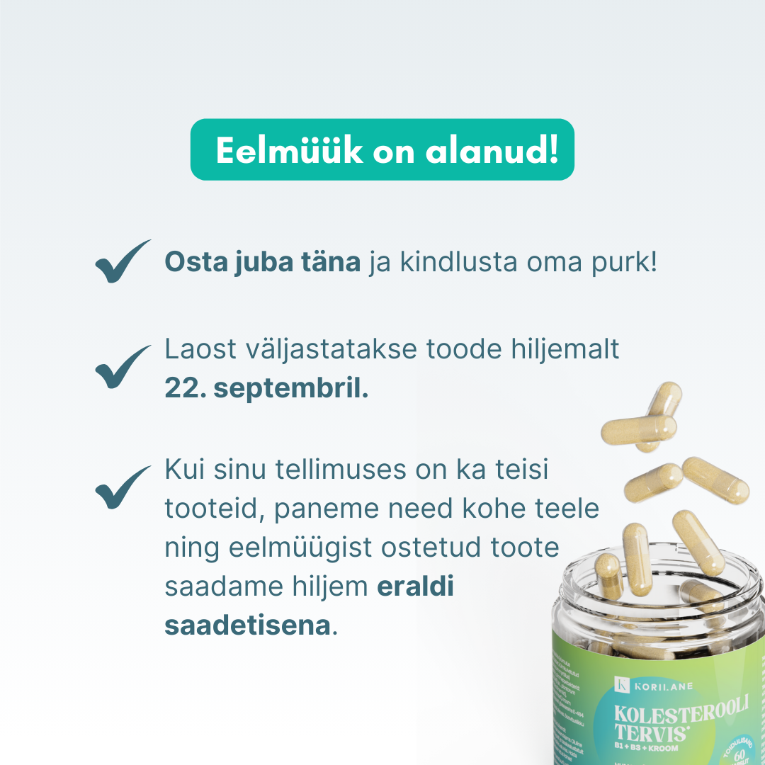EELMÜÜK I Kolesterooli tervis I 60 kapslit