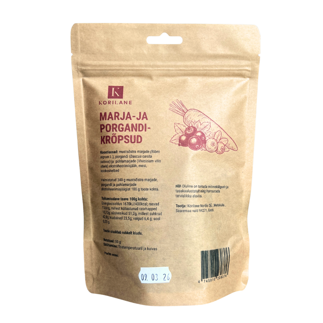 UUS! Marja-ja porgandikrõpsud